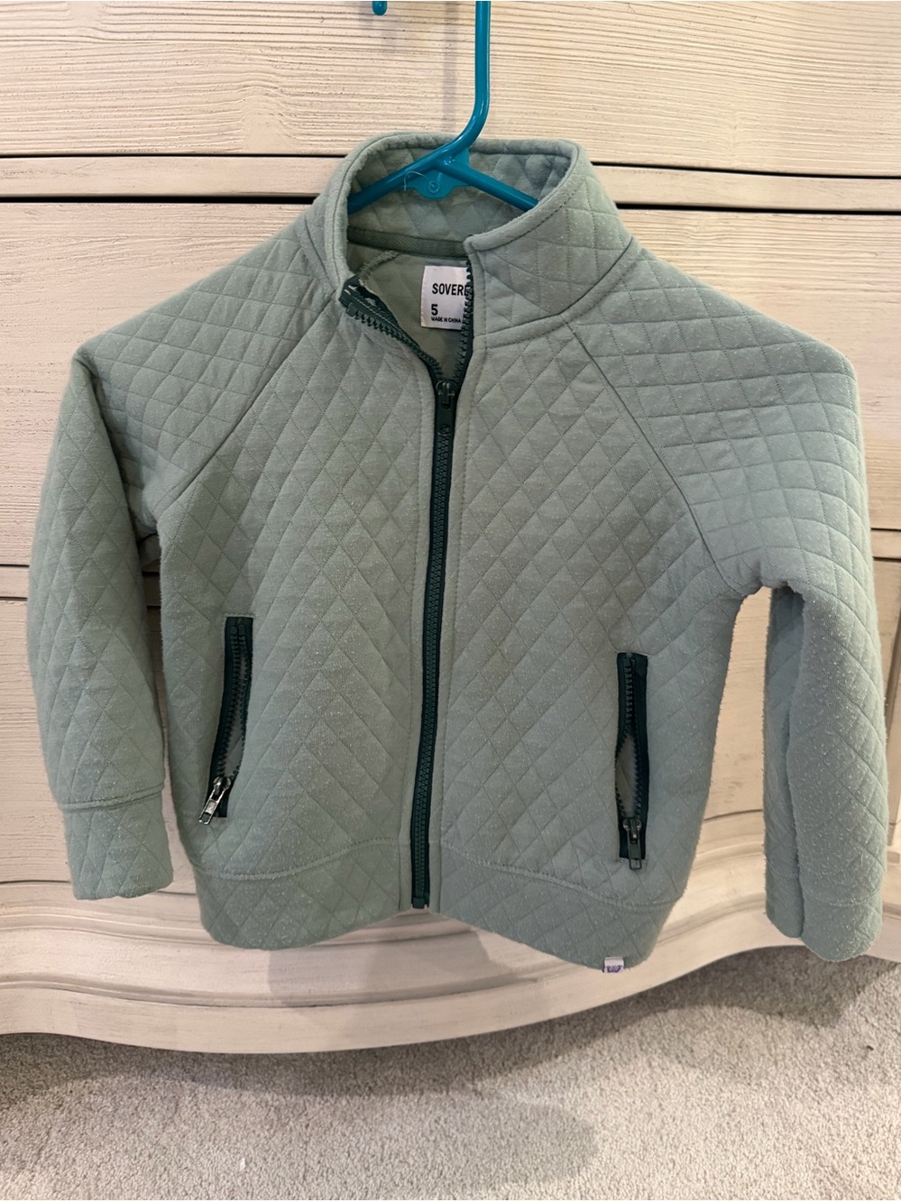 Sovereign Code Quilted Jacket in Light Sage
